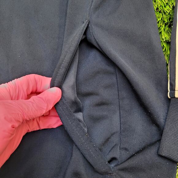 Adidas Track Jacket Medium 21x28 Blue White 3-Stripes Tricot - Picture 11 of 16